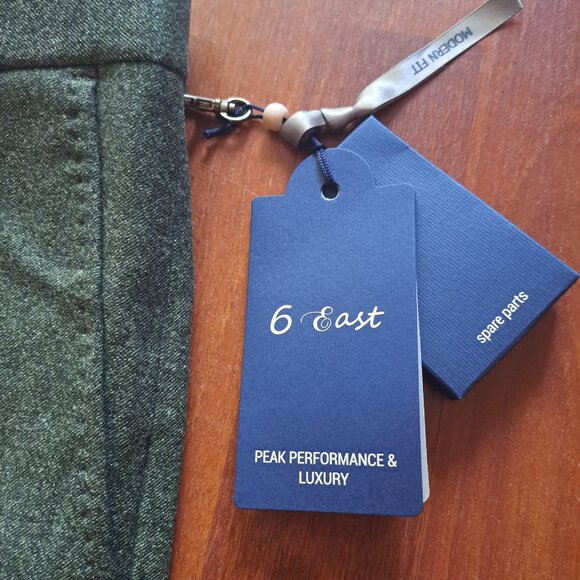 NEW 6 East Men's Green 100% Wool Pants Size 32 - Picture 4 of 16